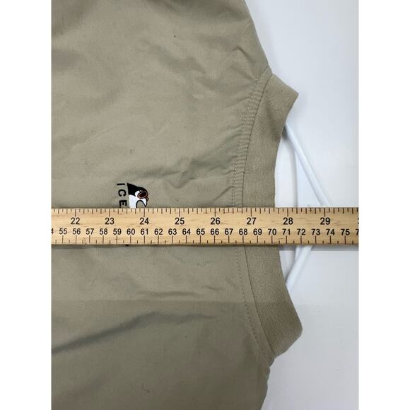 Port Authority Mens Windbreaker Size Large Tan Pensacola Ice Pilots VTG Pullover - Picture 13 of 14